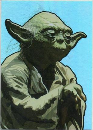 Star Wars Galaxy: Series 5 (Foil Subset) card 15-D Yoda Refractor Foil 1/1