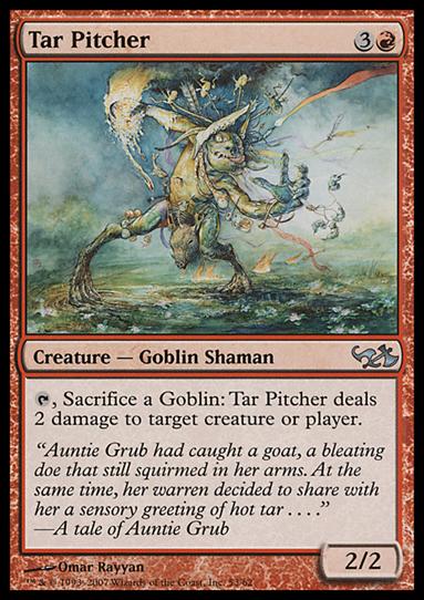 Magic the Gathering: Duel Decks: Elves vs. Goblins (Base Set) card 53 Tar Pitcher