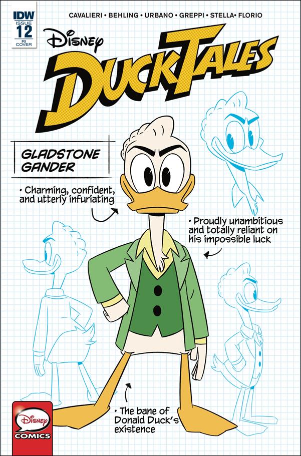 Ducktales (2017) issue 12-C 1:10 "Gladstone Gander" Cover