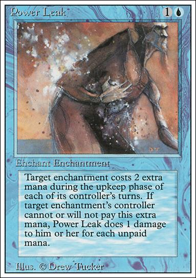Magic the Gathering: Revised (Base Set) card 73 Power Leak