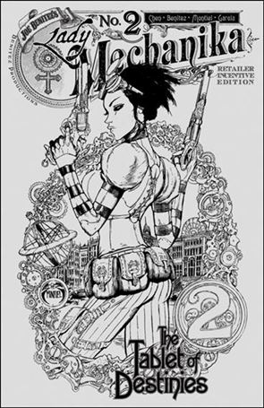 Lady Mechanika: The Tablet of Destinies issue 2-C Joe Benitez 1:10 Black & White Cover