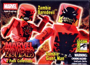 Marvel Minimates (Exclusives) figure 16 Zombie Giant-Man/Zombie Daredevil (SDCC Excl)