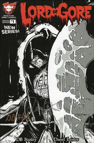 Lord of Gore issue 1-C Daniel Leister Black & White Cover