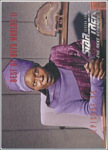 Star Trek: The Next Generation - The Episode Collection Season Four (Base Set) card 323 Best of Both Worlds Part II, Episode 75B