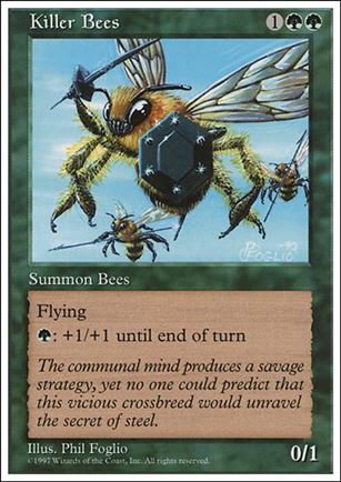 Magic the Gathering: 5th Edition (Base Set) card 307 Killer Bees