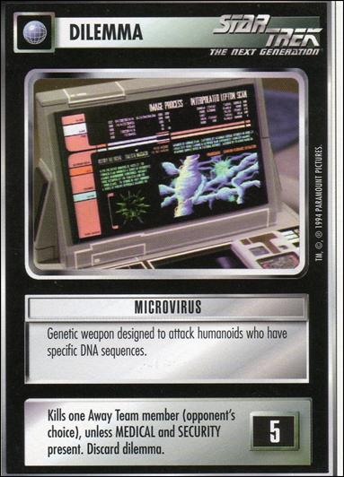 Star Trek: Premiere Unlimited (Base Set) card 36 Microvirus 