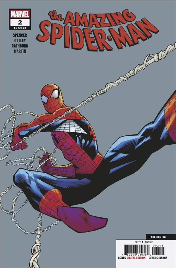Amazing Spider-Man (2018) issue 2-D Ryan Ottley Gray Cover (3rd Printing)