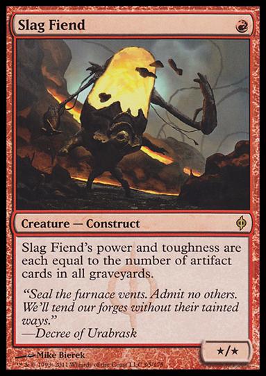 Magic the Gathering: New Phyrexia card 95 Slag Fiend