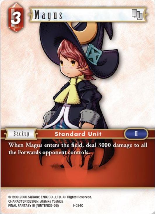 Final Fantasy Trading Card Game: Opus I (Base Set) card 024C Magus