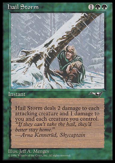 Magic the Gathering: Alliances (Base Set) card 95 Hail Storm