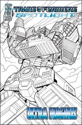 Transformers Spotlight issue nn5-D Robby Musso Retailer Incentive Sketch Cover