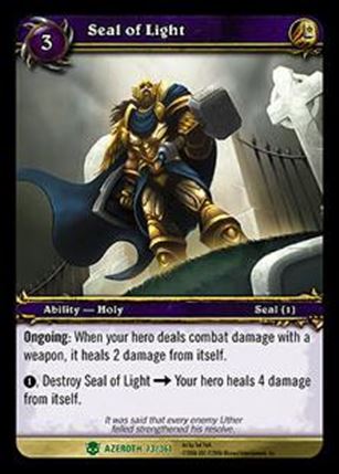 World of Warcraft: Heroes of Azeroth (Base Set) card 73 Seal of Light
