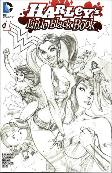 Harley's Little Black Book issue 1-E Unbagged J. Scott Campbell Sketch Cover