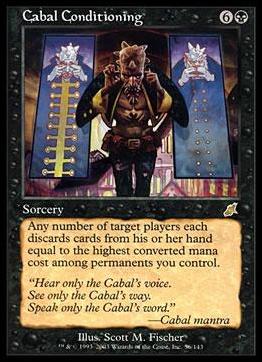 Magic the Gathering: Scourge (Base Set) card 56 Cabal Conditioning