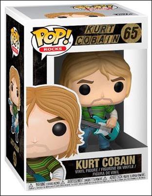 Pop! Rocks figure 65 Kurt Cobain (striped shirt/Smells Like Teen Spirit