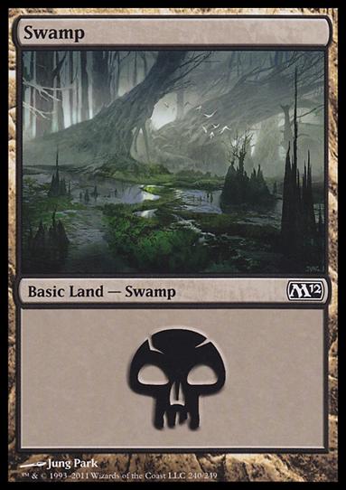 Magic the Gathering: 2012 Core Set (Base Set) card 240 Swamp