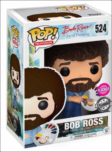 POP! Television figure 524-B Bob Ross (Flocked) Target Exclusive
