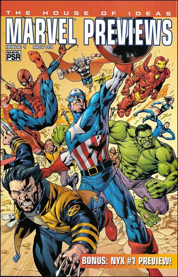 Marvel Previews (2003) issue 1 Flipbook w/ Joseph Michael Linsner Mystique Cover