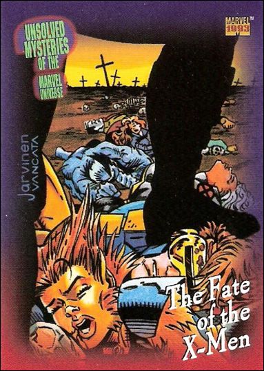 Marvel Universe: Series 4 (Base Set) card 140 The Fate of the X-Men