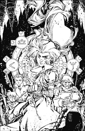 Last Witch: Blood & Betrayal issue 1-C Jorge Corona 1:10 Black & White Virgin Cover