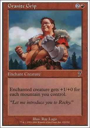 Magic the Gathering: 7th Edition (Base Set) card 195 Granite Grip