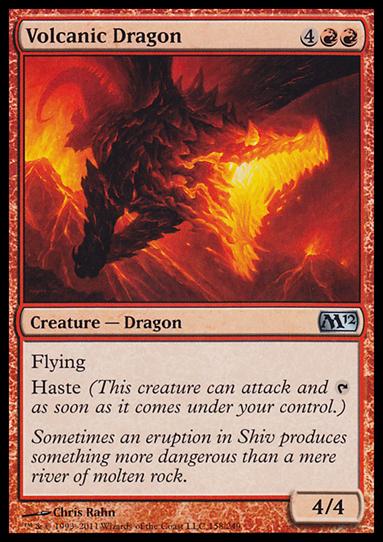 Magic the Gathering: 2012 Core Set (Base Set) card 158 Volcanic Dragon
