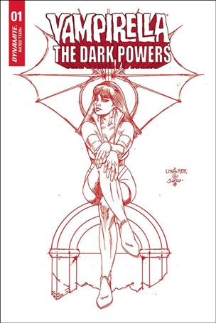 Vampirella: The Dark Powers issue 2-ZA Joseph Michael Linsner Red Line Art Cover
