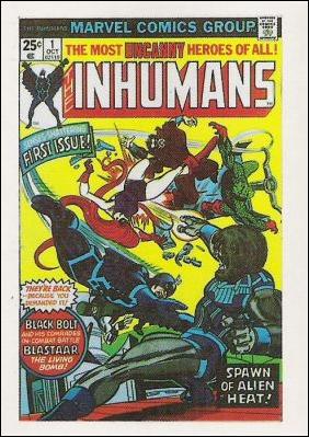 Marvel Super Heroes First Issue Covers (Base Set) card 35 Inhumans