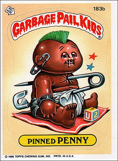 Garbage Pail Kids: Series 05 (Base Set) card 183b Pinned Penny