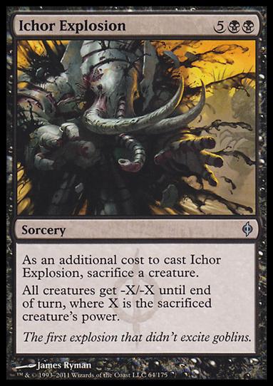 Magic the Gathering: New Phyrexia card 64 Ichor Explosion