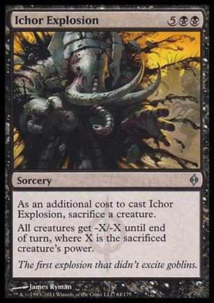 Magic the Gathering: New Phyrexia card 64 Ichor Explosion
