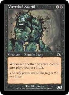 Magic the Gathering: Onslaught (Base Set) card 183 Wretched Anurid
