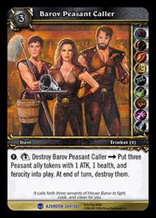 World of Warcraft: Heroes of Azeroth (Base Set) card 304 Barov Peasant Caller