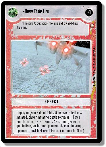 Star Wars: Special Edition Limited (Base Set) card 222 Draw Their Fire
