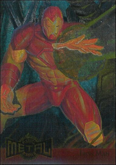Marvel Metal (Metal Blasters Subset) card 7 Iron Man