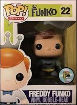 Pop! Funko - Freddy Funko figure 22-B Freddy Funko (Batman Black Suit) SDCC.  1/12