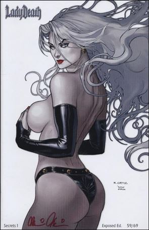 Lady Death: Secrets issue 1-HE Exposed Edition 1/69
