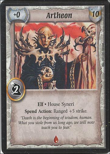 Warlord: Saga of the Storm card 47 Artheon (Black)