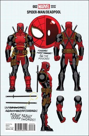 Spider-Man/Deadpool issue 2-B Ed McGuinness 1:10 Build Your Own Deadpool Cover