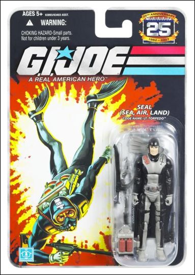 G.I. Joe 25th Anniversary Basic 3 3/4" Action Figures figure 35 Lt. Torpedo (SEAL)