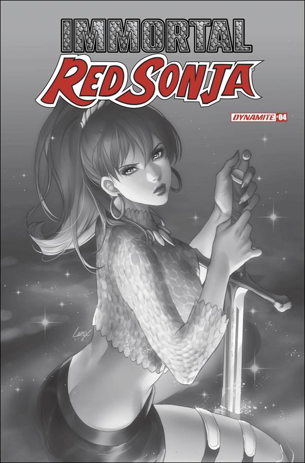 Immortal Red Sonja issue 4-I Leirix Li 1:10 Black & White Cover