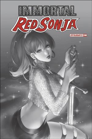 Immortal Red Sonja issue 4-I Leirix Li 1:10 Black & White Cover
