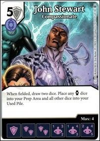 DC Comics Dice Masters War of Light card 14 John Stewart: Compassionate 