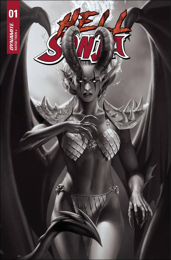 Hell Sonja issue 1-N Jung-Geun Yoon 1:20 Black & White Cover
