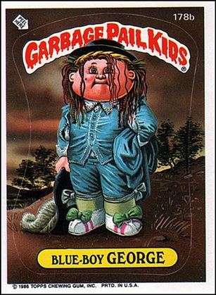 Garbage Pail Kids: Series 05 (Base Set) card 178b-B Blue-Boy George (Edge Puzzle Back)
