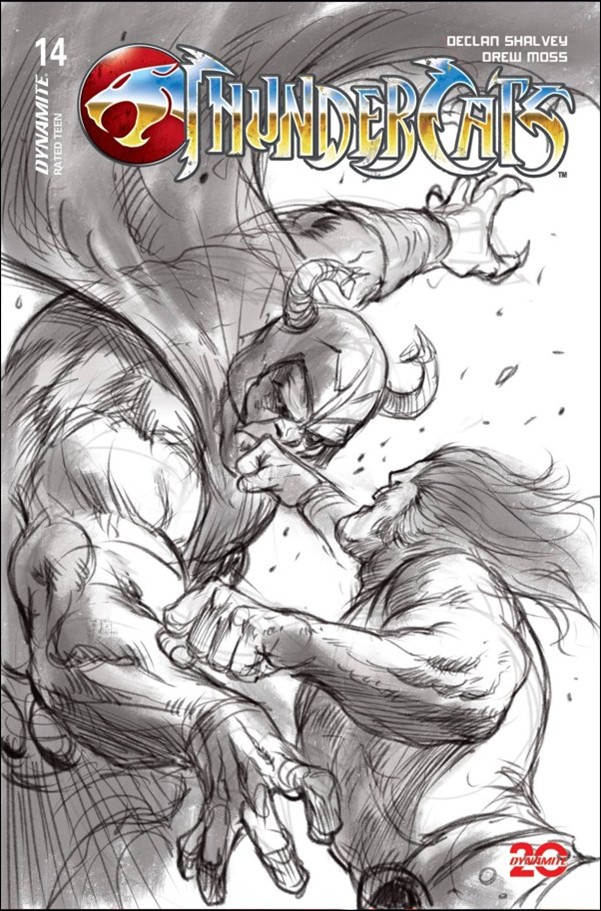 Thundercats (2024) issue 14-O Lucio Parrillo B&W 1:10 Cardstock Cover