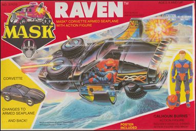 M.A.S.K.  (Vehicle and Figure Sets) figure 13 Raven (w/ Calhoun Burns)