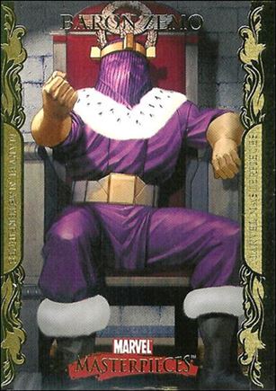 2007 Marvel Masterpieces (Parallel Gold Border Base Set) card 6 Baron Zemo