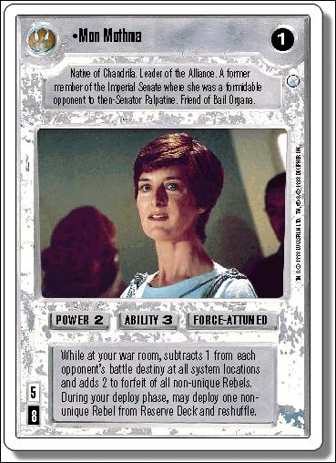 Star Wars: Second Anthology (Base Set) card 4 Mon Mothma