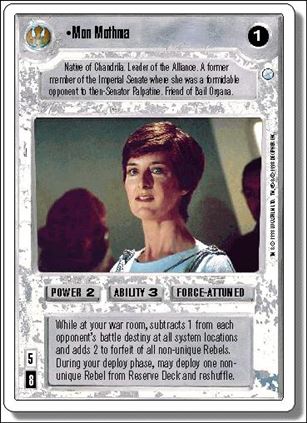 Star Wars: Second Anthology (Base Set) card 4 Mon Mothma
